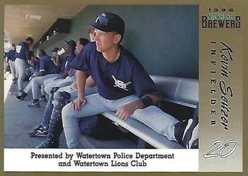 1996 Milwaukee Brewers Police - Watertown Police Department and Watertown Lions Club #NNO Kevin Seitzer Front