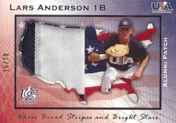 2006-07 USA Baseball Box Set  - Alumni Patriotic Patches #AL-14 Lars Anderson Front