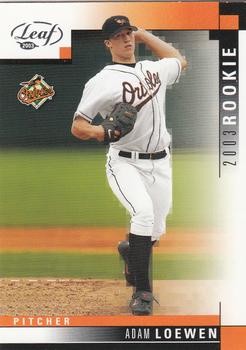 2003 Donruss/Leaf/Playoff (DLP) Rookies & Traded - 2003 Leaf Rookies & Traded #323 Adam Loewen Front
