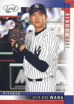2003 Donruss/Leaf/Playoff (DLP) Rookies & Traded - 2003 Leaf Rookies & Traded #325 Chien-Ming Wang Front
