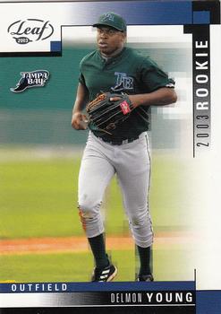 2003 Donruss/Leaf/Playoff (DLP) Rookies & Traded - 2003 Leaf Rookies & Traded #326 Delmon Young Front