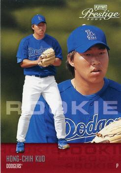 2003 Donruss/Leaf/Playoff (DLP) Rookies & Traded - 2003 Playoff Prestige Rookies & Traded #205 Hong-Chih Kuo Front