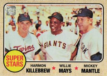 2021 Topps x Mickey Mantle #40 Mickey Mantle / Willie Mays / Harmon Killebrew Front