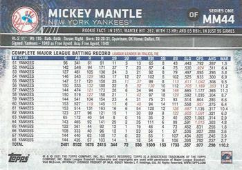 2021 Topps x Mickey Mantle #MM44 Mickey Mantle Back