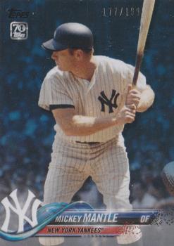 2021 Topps x Mickey Mantle - Yankee Blue #47 Mickey Mantle Front