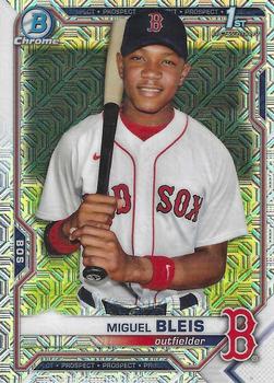 2021 Bowman Chrome - Prospects Mojo Refractor #BCP-167 Miguel Bleis Front