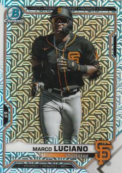 2021 Bowman Chrome - Prospects Mojo Refractor #BCP-229 Marco Luciano Front