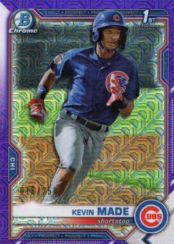 2021 Bowman Chrome - Prospects Mojo Refractor Purple #BCP-153 Kevin Made Front