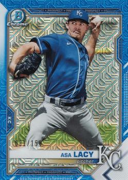 2021 Bowman Chrome - Prospects Mojo Refractor Blue #BCP-194 Asa Lacy Front