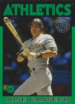 2021 Topps - 1986 Topps Baseball 35th Anniversary Green (Series Two) #86B-22 Jose Canseco Front