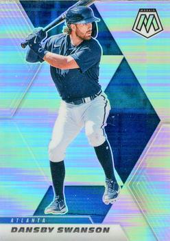 2021 Panini Mosaic - Silver Prizm #23 Dansby Swanson Front