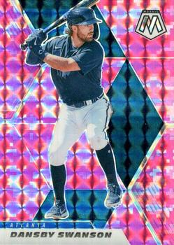 2021 Panini Mosaic - Pink Camo #23 Dansby Swanson Front