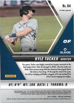 2021 Panini Mosaic - Quick Pitch Silver #84 Kyle Tucker Back