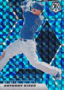 2021 Panini Mosaic - Reactive Blue #180 Anthony Rizzo Front