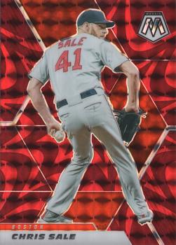 2021 Panini Mosaic - Reactive Red #6 Chris Sale Front