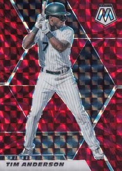 2021 Panini Mosaic - Reactive Red #20 Tim Anderson Front