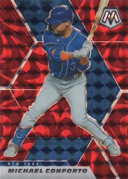 2021 Panini Mosaic - Reactive Red #45 Michael Conforto Front