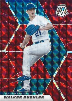 2021 Panini Mosaic - Reactive Red #56 Walker Buehler Front