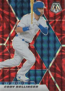 2021 Panini Mosaic - Reactive Red #59 Cody Bellinger Front