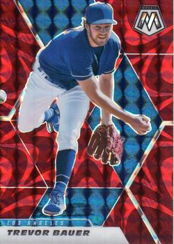 2021 Panini Mosaic - Reactive Red #70 Trevor Bauer Front