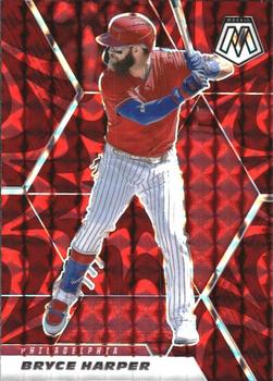 2021 Panini Mosaic - Reactive Red #75 Bryce Harper Front