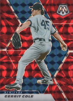2021 Panini Mosaic - Reactive Red #87 Gerrit Cole Front