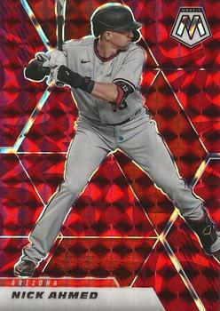 2021 Panini Mosaic - Reactive Red #154 Nick Ahmed Front