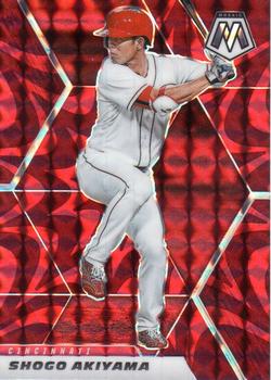 2021 Panini Mosaic - Reactive Red #177 Shogo Akiyama Front