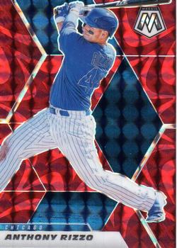 2021 Panini Mosaic - Reactive Red #180 Anthony Rizzo Front