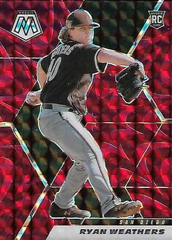 2021 Panini Mosaic - Reactive Red #262 Ryan Weathers Front