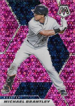 2021 Panini Mosaic - Quick Pitch Pink #92 Michael Brantley Front