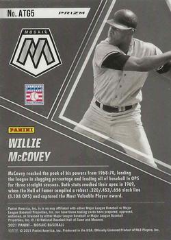 2021 Panini Mosaic - All-Time Greats Silver Prizm #ATG5 Willie McCovey Back