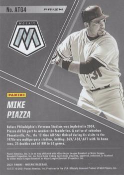 2021 Panini Mosaic - All-Time Greats Blue Camo #ATG4 Mike Piazza Back