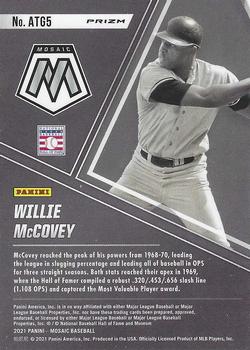 2021 Panini Mosaic - All-Time Greats Blue Camo #ATG5 Willie McCovey Back