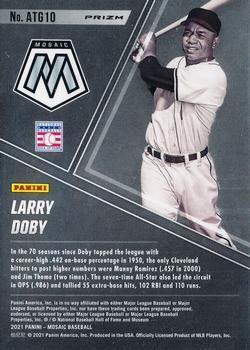 2021 Panini Mosaic - All-Time Greats Blue Camo #ATG10 Larry Doby Back