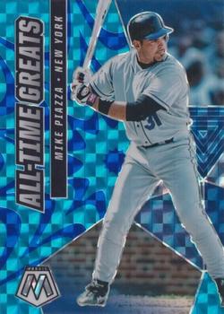2021 Panini Mosaic - All-Time Greats Reactive Blue #ATG4 Mike Piazza Front