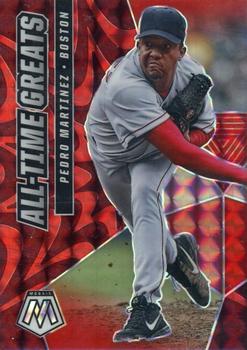 2021 Panini Mosaic - All-Time Greats Reactive Red #ATG2 Pedro Martinez Front