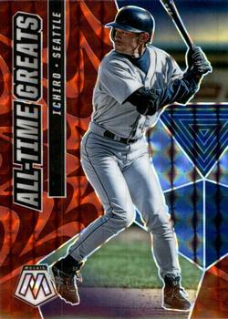2021 Panini Mosaic - All-Time Greats Reactive Red #ATG3 Ichiro Front