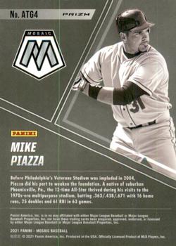 2021 Panini Mosaic - All-Time Greats Reactive Red #ATG4 Mike Piazza Back