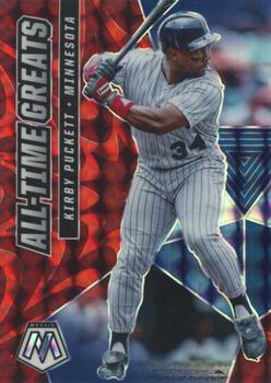2021 Panini Mosaic - All-Time Greats Reactive Red #ATG8 Kirby Puckett Front