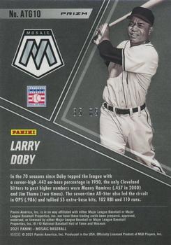 2021 Panini Mosaic - All-Time Greats Quick Pitch Blue #ATG10 Larry Doby Back