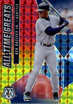 2021 Panini Mosaic - All-Time Greats Choice Fusion Red & Yellow #ATG7 Ken Griffey Jr. Front