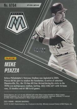 2021 Panini Mosaic - All-Time Greats Quick Pitch Purple #ATG4 Mike Piazza Back