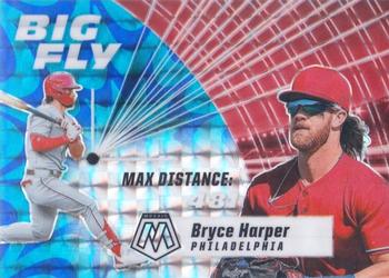 2021 Panini Mosaic - Big Fly Reactive Blue #BF4 Bryce Harper Front