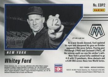 2021 Panini Mosaic - Eyes on the Prize Quick Pitch #EOP2 Whitey Ford Back