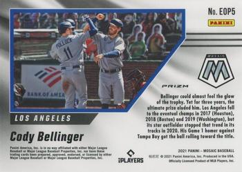 2021 Panini Mosaic - Eyes on the Prize Quick Pitch #EOP5 Cody Bellinger Back