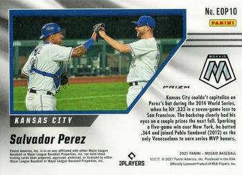 2021 Panini Mosaic - Eyes on the Prize Quick Pitch #EOP10 Salvador Perez Back