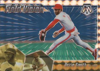 2021 Panini Mosaic - Field Vision Mosaic #FV5 Ozzie Smith Front