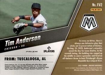 2021 Panini Mosaic - Field Vision Quick Pitch #FV2 Tim Anderson Back