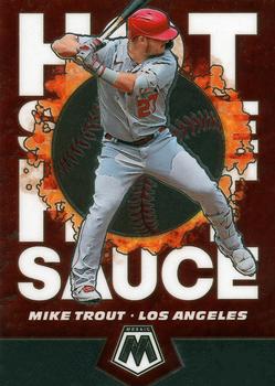 2021 Panini Mosaic - Hot Sauce #HS1 Mike Trout Front